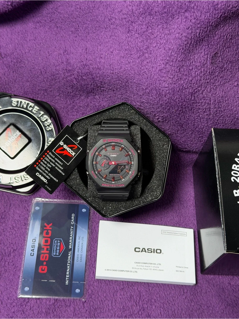 Casio G-Shock Black with Pink Accents